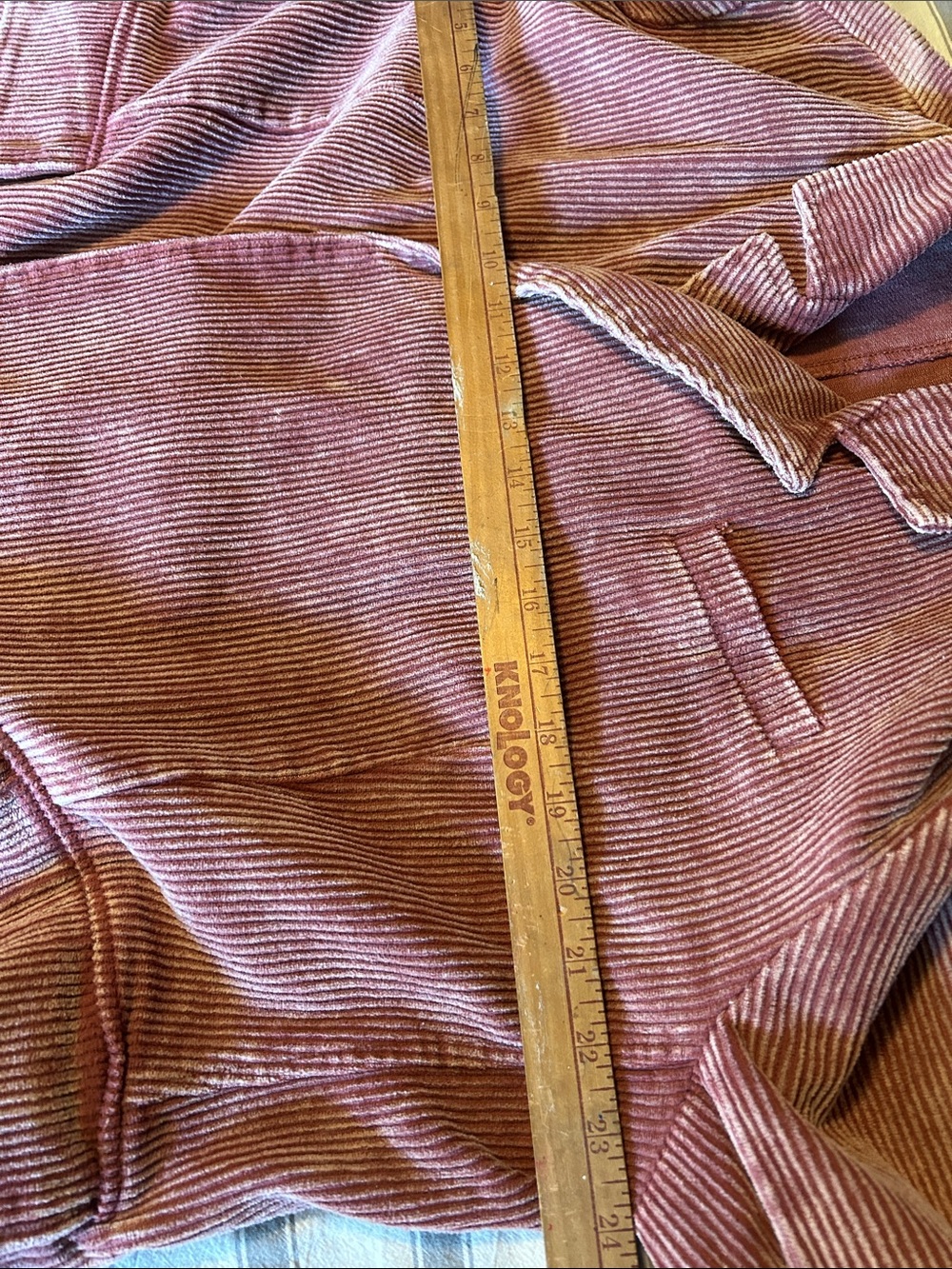 NWOT POL Open Front Oversized Corduroy Blazer Shacket in Dusty Rose Pink Women S - Picture 10 of 11